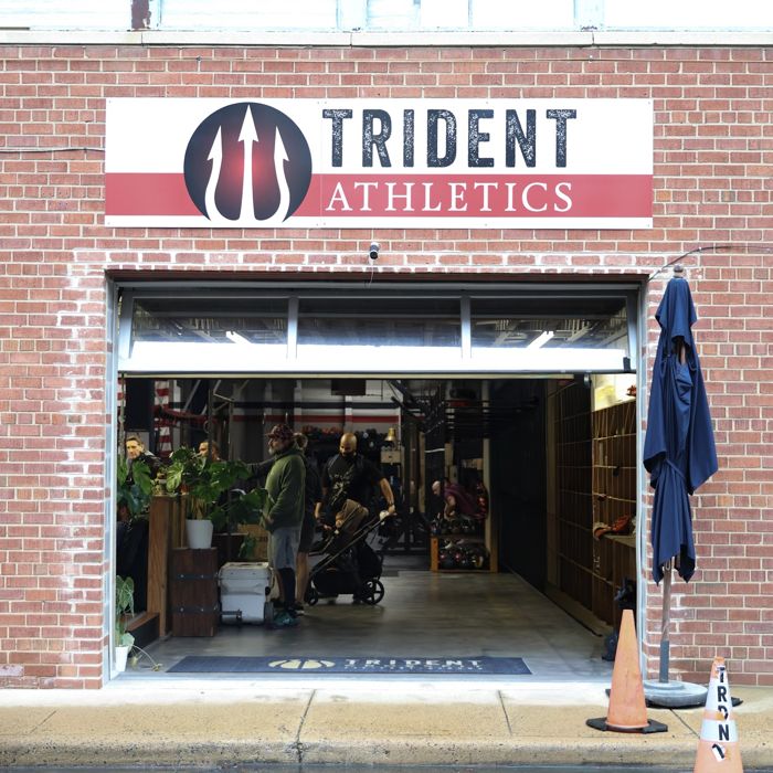 The Trident Athletics front door, 410 Calvert Ave